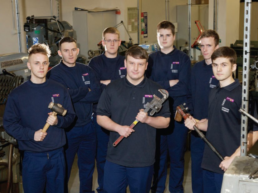 (l-r) Harry Chadwick, Scott Butterworth, Harris Maudsley, Joshua Major, Matthew Coffey, Jacob Skelly, Jake Cartwright