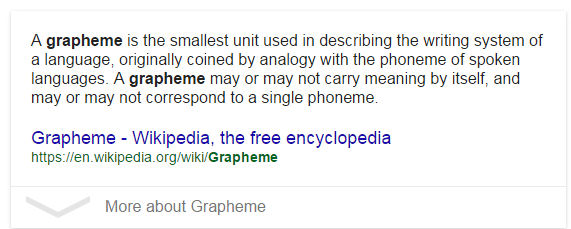 grapheme