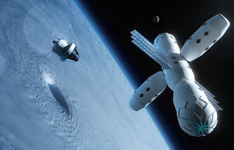 Illustration of Graphene Space Habitat by Skidmore, Owings and Merrill