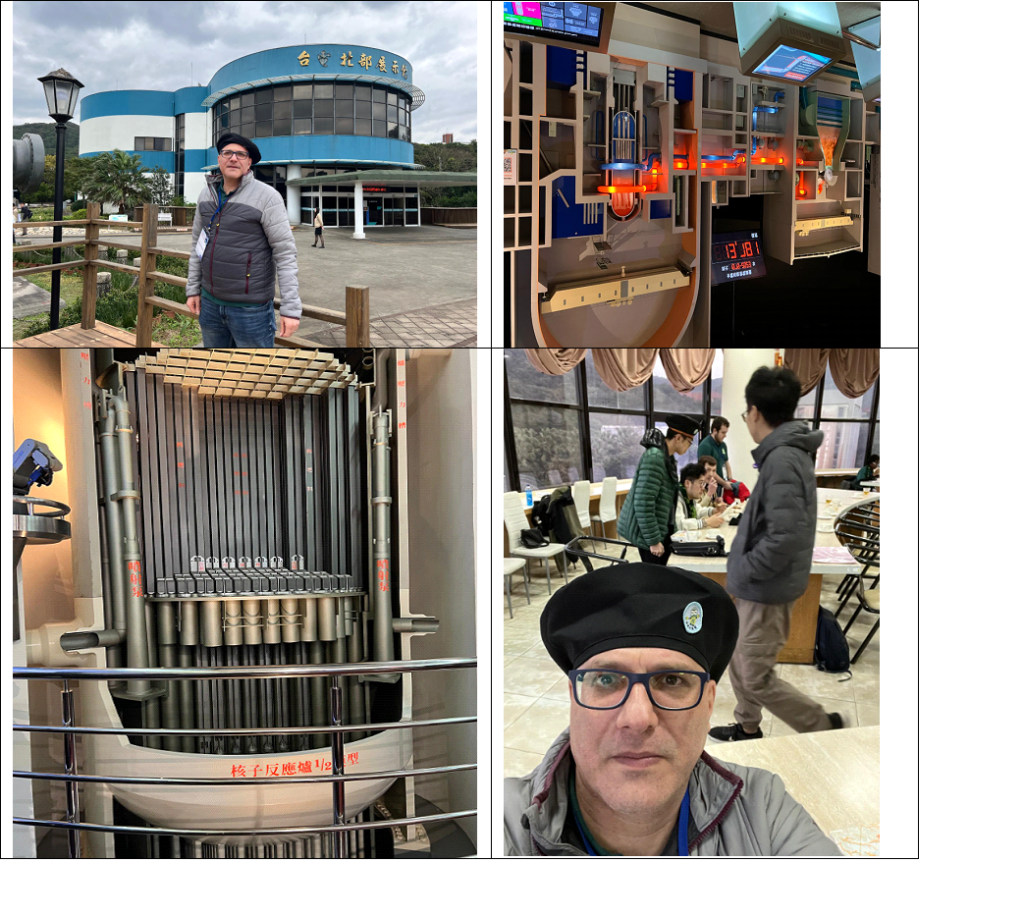 Four photos showing the Kuosheng Nuclear Power Plant