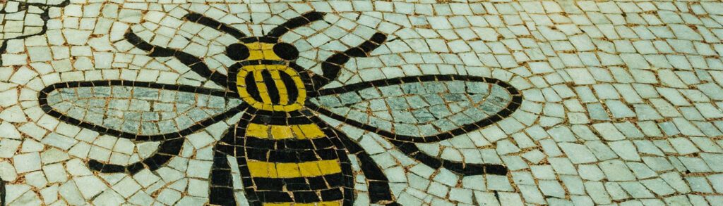 Mosaic bee pattern