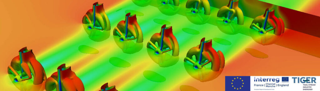 CGI representation of a 12 turbine array