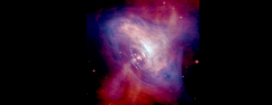 Image of the pulsar in the centre of the Crab Nebula