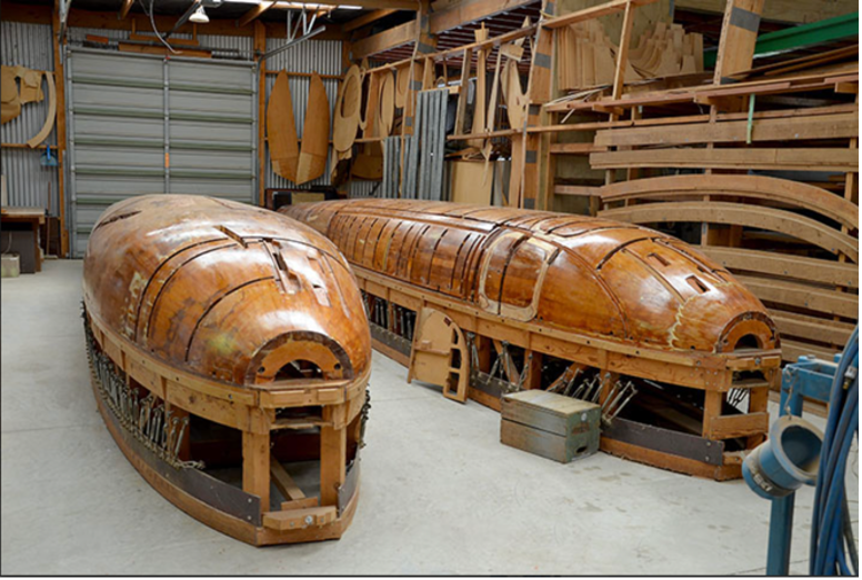 Inside of the fuselage of the aptly nicknamed “Mossie”- Image from a ‘Warbirds’ restoration project