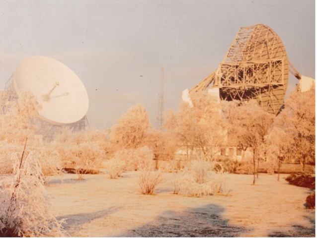 Jodrell Bank satellites – Image from The Firs Archive