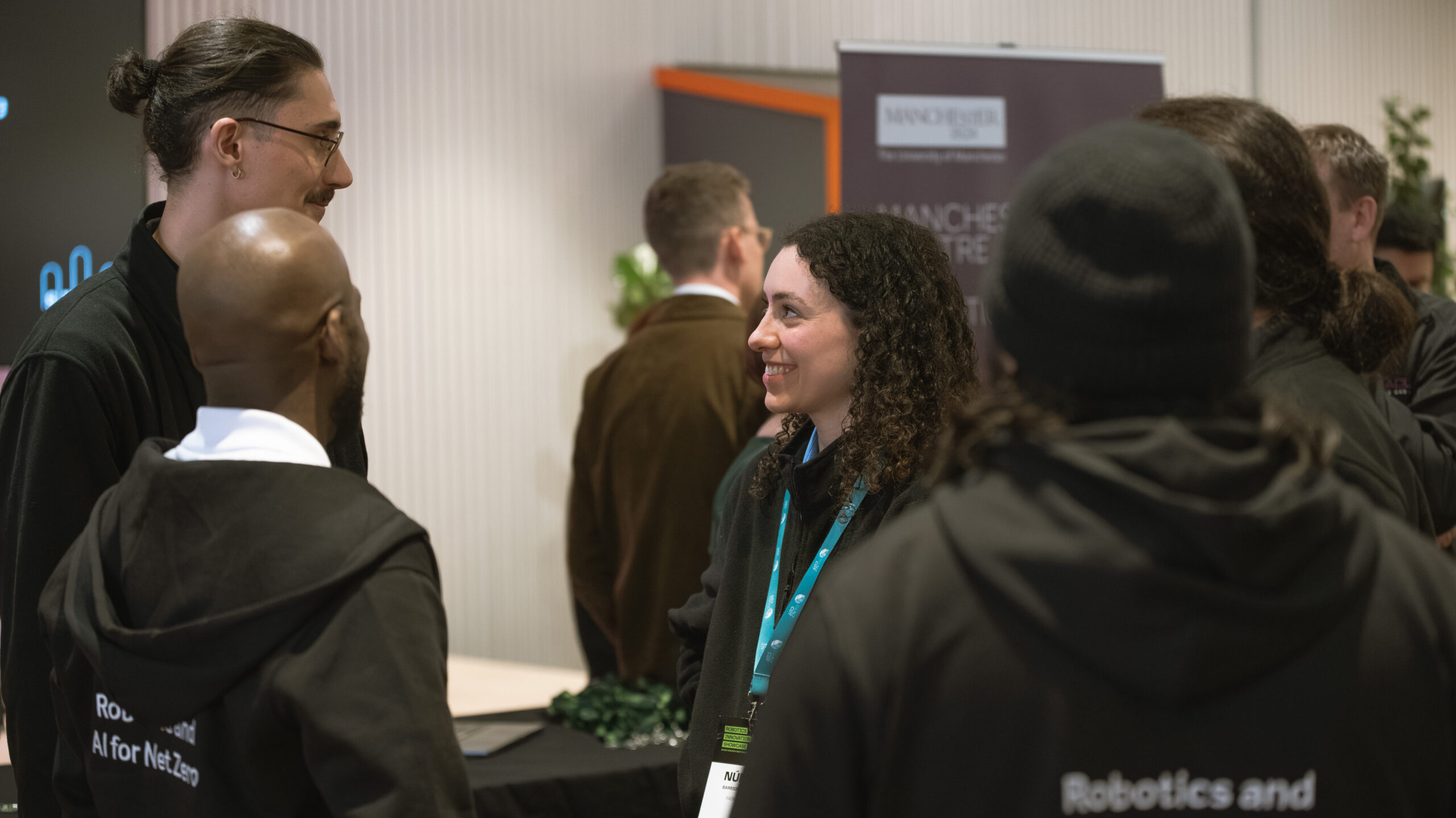 RAINZ CDT researchers networking at a University of Manchester event