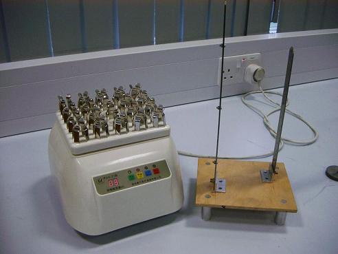 a) A medical shaker and two cantilevers
